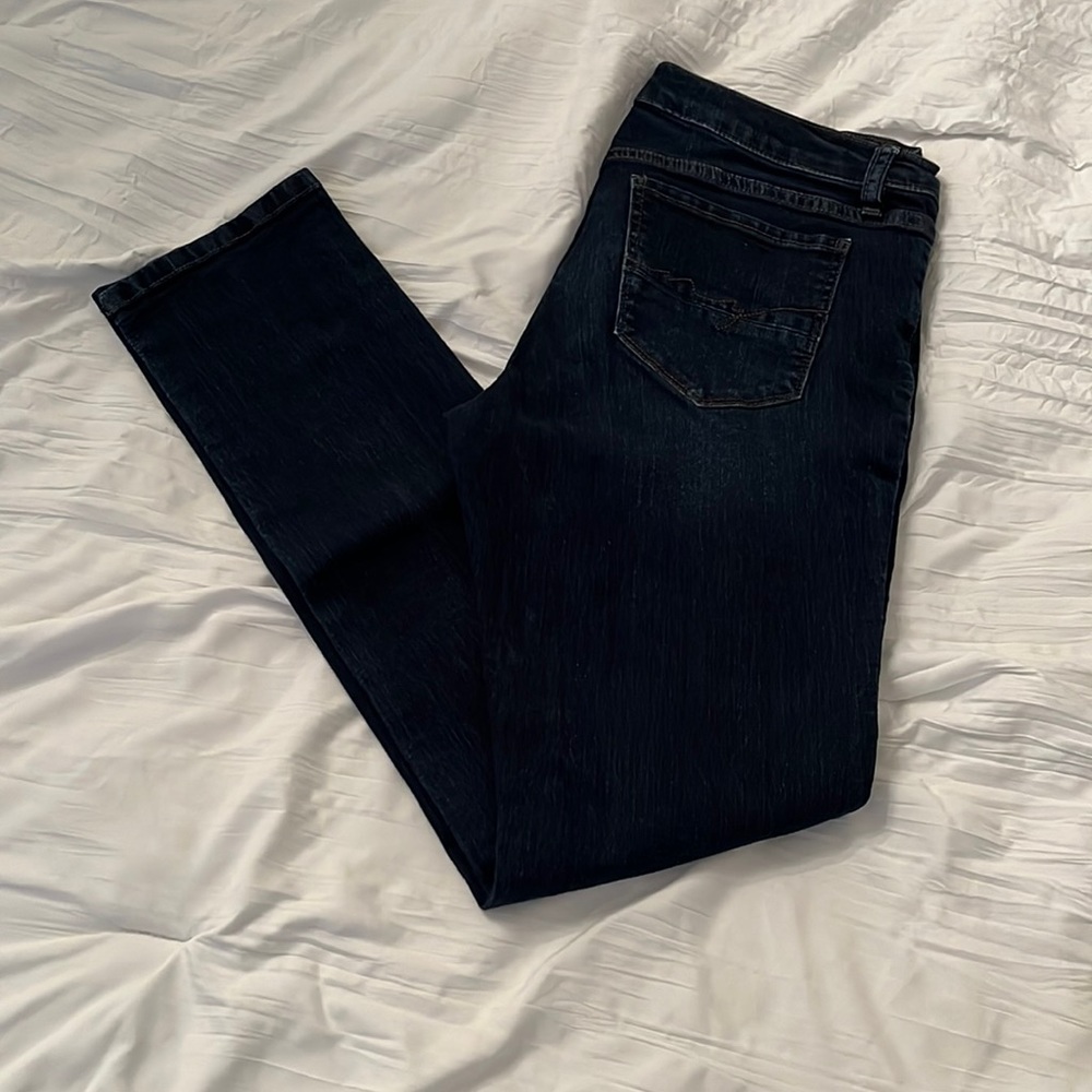 Ny&C skinny jeans sz 8 petite navy dark wash EUC